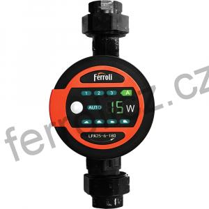 Ferroli Ferroli LPA 25-6/180, elektronické oběhové čerpadlo - šroubení v ceně